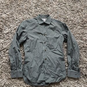 Vivienne Westwood Man Shirt Long Sleeve Plaid Blue / Black Sz II